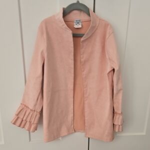 KIDS Vince Blush Pink Ruffle Sleeve Blazer